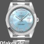 Super Clone Men's Rolex Day-Date-218206, 41mm, Platinum, Glacier Blue Diamond Roman Dial, Men’s Blue
