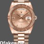 Super Clone Men's Rolex Day-Date-218235, 41mm, Rose Gold, Champagne Diamonds Dial, Men’s Champagne