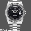 Super Clone Men's Rolex Day-Date-218239, 41mm, White Gold, Concentric Circle Dial, Men’s Black