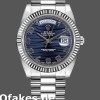 Super Clone Men's Rolex Day-Date-218239, 41mm, White Gold, Wave Blue Dial, Men’s Blue