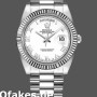 Super Clone Men's Rolex Day-Date-218239, 41mm, White Gold, White Roman Numerals Dial, Men’s White