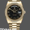 Super Clone Men's Rolex Day-Date-218348, 41mm, Wave Black Dial, Men’s Black