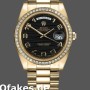 Super Clone Men's Rolex Day-Date-218348, 41mm, Wave Black Dial, Men’s Black