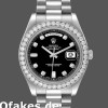 Super Clone Men's Rolex Day-Date-218349, 41mm, Black Diamond Dial, Men’s Black