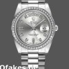 Super Clone Men's Rolex Day-Date-218349, 41mm, Silver Diamond Dial, Men’s Silver