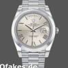 Super Clone Men's Rolex Day-Date-228206, 40mm, Silver Roman Numeral Dial, Platinum, Men’s Silver