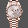 Super Clone Men's Rolex Day-Date-228235, 40mm, Sundust Index Dial, Fluted Bezel, Men’s Sundust