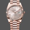 Super Clone Men's Rolex Day-Date-228235, 40mm, Sundust, Roman Numeral Dial, Fluted Bezel, Men’s Sundust