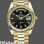 Super Clone Men's Rolex Day-Date-228238, 40mm, Black Diagonal Motif Dial, Fluted Bezel, Men’s Black