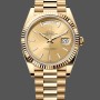 Super Clone Men's Rolex Day-Date-228238, 40mm, Champagne Diamond Dial, Fluted Bezel, Men’s Champagne