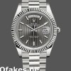 Super Clone Men's Rolex Day-Date-228239, 40mm, Dark Rhodium Grey Dial, Fluted Bezel, Men’s Grey
