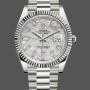 Super Clone Men's Rolex Day-Date-228239, 40mm, Meteorite Grey Dial, Fluted Bezel, Men’s Grey