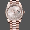 Super Clone Men's Rolex Day-Date-228345RBR 0007, 40mm, Sundust Diamond Dial, Diamond Bezel, Men’s Sundust