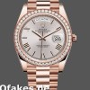 Super Clone Men's Rolex Day‑Date-228345RBR, 40mm, Sundust Roman Dial, Diamond Bezel, Men’s Sundust
