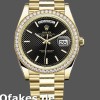 Super Clone Men's Rolex Day-Date-228348RBR, 40mm, Black Diagonal Motif Dial, Diamond Bezel, Men’s Black