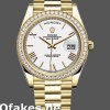 Super Clone Men's Rolex Day-Date-228348RBR, 40mm, White Roman Dial, Diamond Bezel, Men’s White