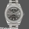 Super Clone Men's Rolex Day-Date-228349RBR, 40mm, Dark Rhodium Dial, Diamond Bezel, Men’s Dark Rhodium