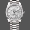 Super Clone Men's Rolex Day-Date-228349RBR, 40mm, Meteorite Dial, Diamond Bezel, Men’s Meteorite