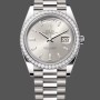 Super Clone Men's Rolex Day‑Date-228349RBR, 40mm, Silver Dial, Diamond Bezel, Men’s Silver
