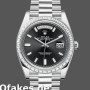 Super Clone Men's Rolex Day‑Date-228396TBR, 40mm, Black Dial, Diamond Bezel, Men’s Black