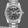 Super Clone Men's Rolex Day-Date-228396TBR, 40mm, Dark Rhodium Grey Dial, Diamond Bezel, Men’s Grey