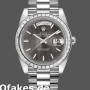 Super Clone Men's Rolex Day-Date-228396TBR, 40mm, Dark Rhodium Grey Dial, Diamond Bezel, Men’s Grey