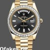 Super Clone Men's Rolex Day-Date-228398TBR, 40mm, Black Diamond Dial, Diamond Bezel, Men’s Black