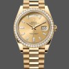 Super Clone Men's Rolex Day-Date-228398TBR, 40mm, Champagne Diamond Dial, Diamond Bezel, Men’s Champagne