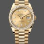 Super Clone Men's Rolex Day-Date-228398TBR, 40mm, Champagne Diamond Dial, Diamond Bezel, Men’s Champagne