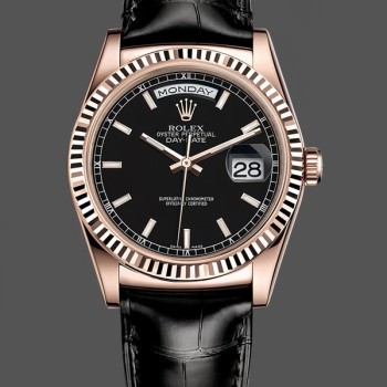 Super Clone Unisex's Rolex Day Date 36-m128239 0069, White Gold, Blue Diamond Dial, Blue
