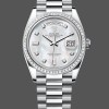 Super Clone Men's Rolex Sky‑Dweller 42-336934 0002, White Gold, Fluted Bezel, Men’s Green Dial