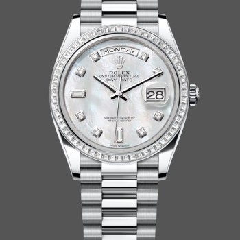 Super Clone Men's Rolex Sky‑Dweller 42-336934 0002, White Gold, Fluted Bezel, Men’s Green Dial