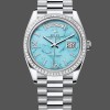Super Clone Men's Rolex Day Date 40-M228236 0024, White Gold, Blue Ombre Dial, Blue Ombre Dial