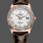Super Clone Unisex's Rolex Day Date 36-m128348RBR 0064, Yellow Gold, White Dial, White
