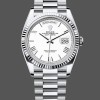 Super Clone Women's Rolex Datejust 31-278274 0010, White Roman Dial, Fluted Bezel, Jubilee, Ladies White