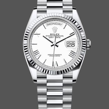 Super Clone Women's Rolex Datejust 31-278274 0010, White Roman Dial, Fluted Bezel, Jubilee, Ladies White