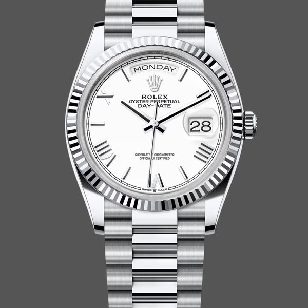 Super Clone Women's Rolex Datejust 31-278274 0010, White Roman Dial, Fluted Bezel, Jubilee, Ladies White