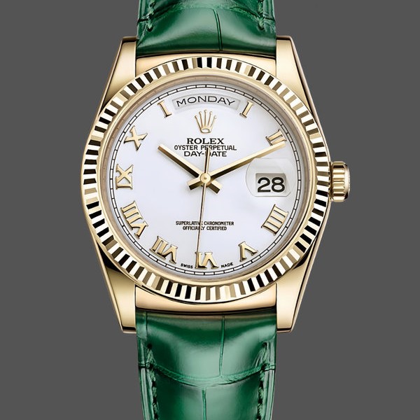 Super Clone Unisex's Rolex Day Date 36-m128236 0017, Platinum, White Dial, President Bracelet, White