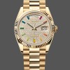 Super Clone Unisex's Rolex Day Date 36-m128396TBR 0005, Platinum, Mother‑of‑Pearl Dial, Diamond Bezel, President, MOP Dial