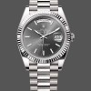 Super Clone Men's Rolex Day‑Date 40-M228239 0060, 18K White Gold, Slate Dial, Men’s Grey Dial