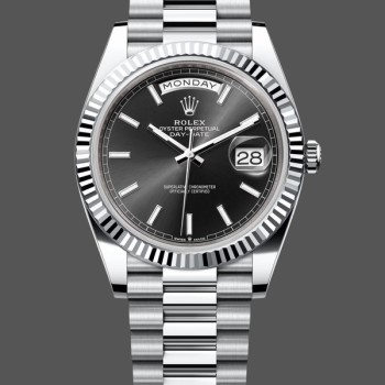 Super Clone Men's Rolex Daytona-Diw Black Carbon, Lucky Player (Casino), 40mm, Oyster Green Dial