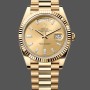 Super Clone Men's Rolex Day‑Date 40-m228238 0005, Yellow Gold, Champagne Dial, Champagne Dial