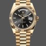 Super Clone Men's Rolex Day‑Date 40-m228238 0067, Yellow Gold, President, Black Dial, Black Dial