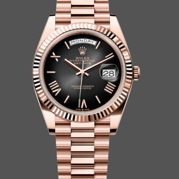 Super Clone Men's Rolex Day Date 40-m228235 0055, 40mm, 18K Everose Gold, Grey