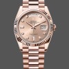 Super Clone Unisex's Rolex Day-Date 36mm Unisex-m128235 0009-Everose Gold-Pink Rose Dial Pink Rose