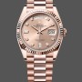 Super Clone Unisex's Rolex Day-Date 36mm Unisex-m128235 0009-Everose Gold-Pink Rose Dial Pink Rose