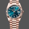 Super Clone Unisex's Rolex Day Date 36-128238 0132, Champagne Dial, Yellow Gold Bracelet, Champagne