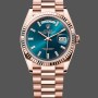 Super Clone Unisex's Rolex Day Date 36-128238 0132, Champagne Dial, Yellow Gold Bracelet, Champagne