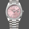 Super Clone Unisex's Rolex Day Date 36-m128236 0023, 36mm, Bright Blue Diamond‑Set Dial, Fluted Bezel, President, Blue