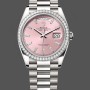 Super Clone Unisex's Rolex Day Date 36-m128236 0023, 36mm, Bright Blue Diamond‑Set Dial, Fluted Bezel, President, Blue